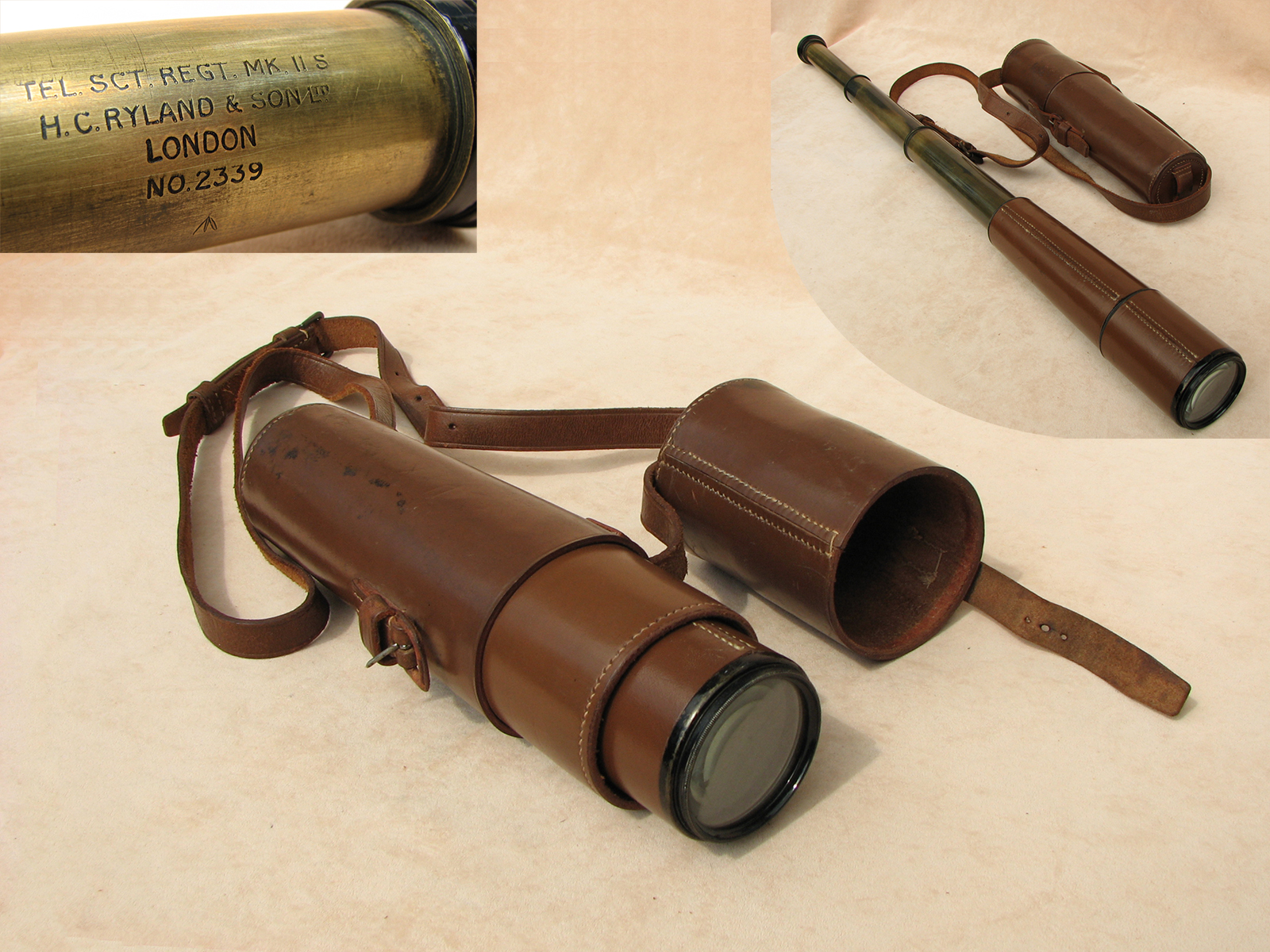 WW2 Scout Regiment field telescope by H C Ryland and Son